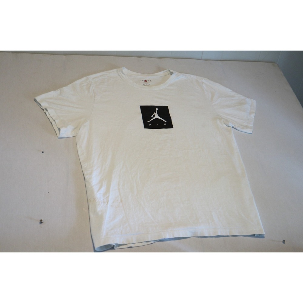 Nike Jordan Mens XXL Tall White Short Sleeve T-Shirt Jumpman Air Box Logo 2XLT